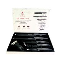 Set de Cacerolas Guzzini Cooking: Cacerola alta 24cm, Cacerola alta 20cm y Cacerola baja 24cm con tapa de vidrio - Revestimiento Quantanium con Titanio, Apto para Inducción. Incluye set de cuchillos de 6 piezas - details 6