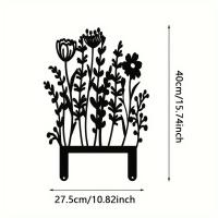 Juego De 12 Palos De Jardín De Metal Rustico En Acrílico Amarillo Para Amantes De Las Plantas Decoración Vintage Al Aire Libre - details 6