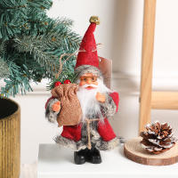 Muñeco De Navidad De Peluche Santa Claus De Pie Decoración Colgante Para Navidad Esquí En Remolque Sled Ornamento Para Árbol De Navidad - details 7