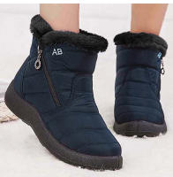 Botas De Invierno Para Mujer Botas De Nieve Impermeables Y Ligeras De Caña Alta Calzado Casual Con Forro De Pluma Y Suela De Goma - details 7