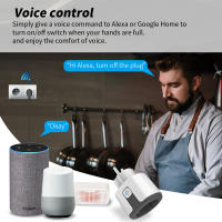Enchufe Inteligente WiFi EU Con Aplicación Tuya 20A Adaptador Monitor De Energía Control Remoto Por App Compatible Con Google Home Alexa - details 4