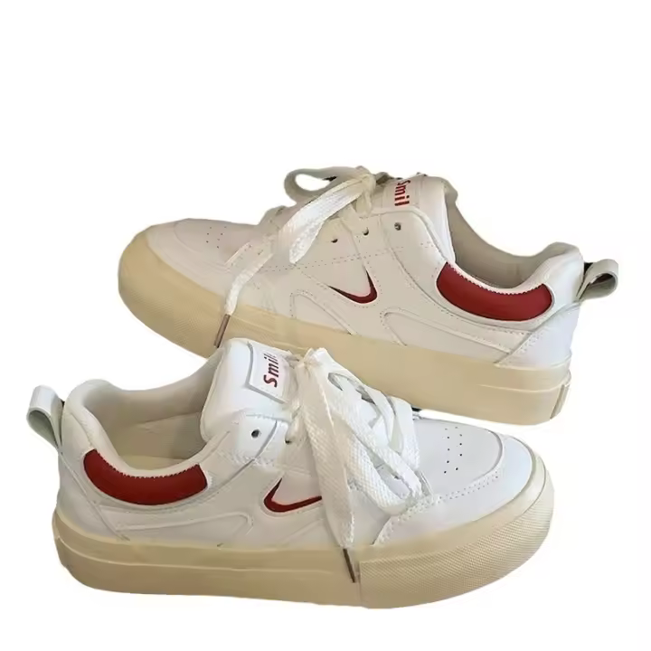 Zapatos De Mujer Casual Otoño Plataforma Deportivas Tenis Moda Lujo Outdoor Zapatos PU Suela De Goma Talla Verdadera Para Mujer - 1