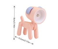 Lámpara De Noche LED Mini Plegable Para Escritorio Luz De Animales Lindo Perro Ociel Luces Portátiles Para Decoración De Sala De Estar Regalo Para Estudiantes - details 2