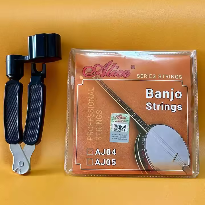 Cadenas De Banjo AJ04/05/06/07 Conjunto De 4/5 Cadenas De Acero Platinado Aleación De Cobre Ajuste De Bronce Fosforado Para Banjo - 1