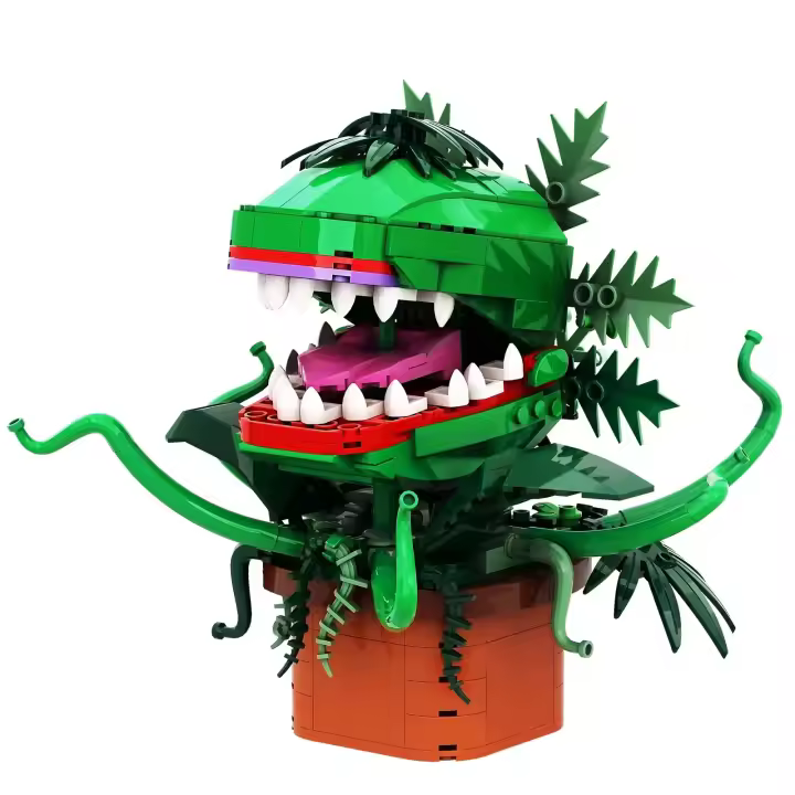 Bloques De Construcción MOC Audrey II Chomper Man Eater Little Shop of Horror Plantas Bricks Modelo Juguete Para Niños Regalos - 1