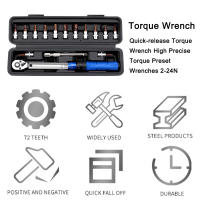 Juego De Llaves De Eje De 16 Piezas 1/4 Pulgada 72T 2-24N.m Preset Torque CR-V Herramienta De Mantenimiento Para Automóvil Motocicleta Y Bicicleta - details 1