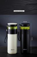 GIANXI Taza De Café De Acero Inoxidable 480ML Con Tapa Y Líner De Cerámica Aislante Para El Frío Botella De Agua Termo Para El Hogar - details 31