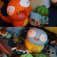 Colección De Figuras De Pokemon Pikachu Bulbasaur Charmander Squirtle Juguetes De Modelo Lindos Y Estúpidos Para Fans - details 2