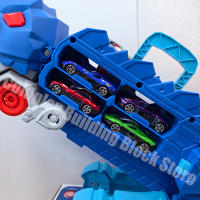 Modelo De Coche Dinosauro Triceratops Desplazable Para Niños Juguete Educativo De Plástico ABS Con Carretera Plegable Y Retroceso - details 4