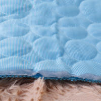 Alfombra De Enfriamiento Para Mascotas Tamaño Pequeño Para Perros Y Gatos Suela De Seda Hielo Antihumedad Transpirable Para Verano 5 Tamaños Disponibles - details 3