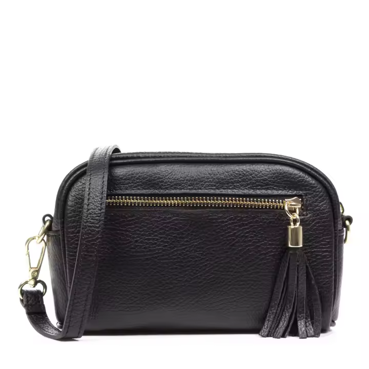 Firenze Artegiani. Altilia bolso bandolera mujer. Piel auténtica Dollaro. Made in Italy. Vera Pelle Italiana. - 1