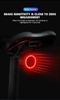 X-TIGER Luz Trasera Inteligente Para Bicicleta LED Luz De Bicicleta De Montaña Impermeable Alerta Luz Trasera Para MTB Y Ciclismo En Carretera Lámparas De Bicicleta - details 1