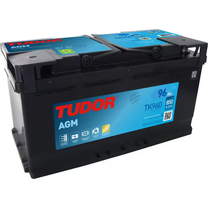 Batería de Alta Capacidad para Vehículos Tudor TK960 96.0 H8 AGM-Start-Stop - 1