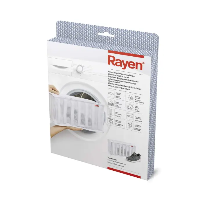 Rayen | Bolsa Lavadora para Calzado | Bolsa Lavadora | Protección Calzado | Tejido Denso | Súper Acolchado | Cierre Seguridad | Dimensiones: 34 x 16 x 19 cm - 1