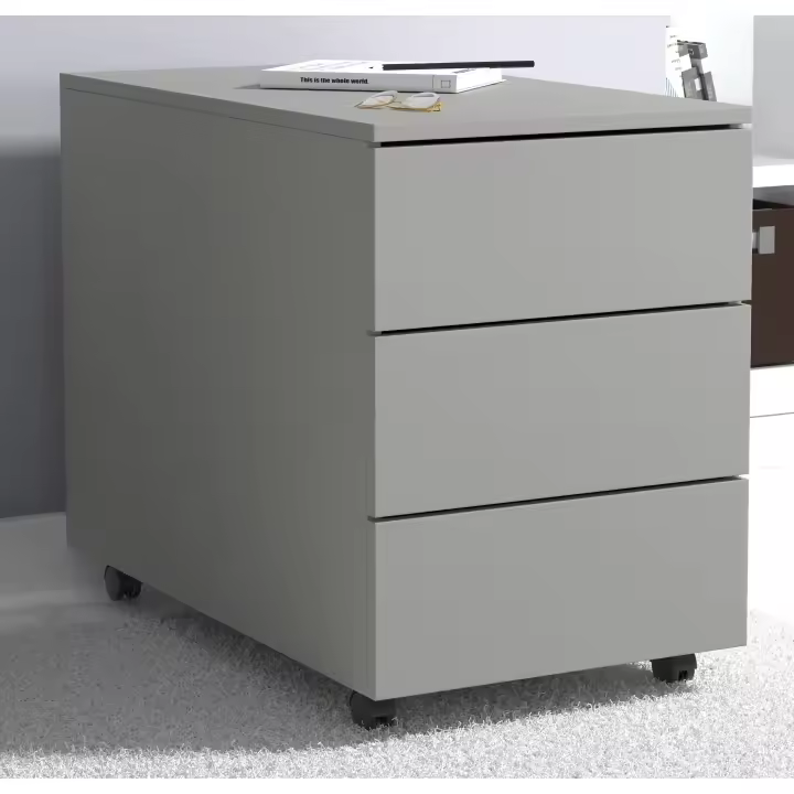 Rollcontainer | Beistellcontainer mit Schubladen |Maße ca. H. 55 x B. 39 x T. 70 cm | Bürocontainer - Dalosa 3 Schubladen - 1