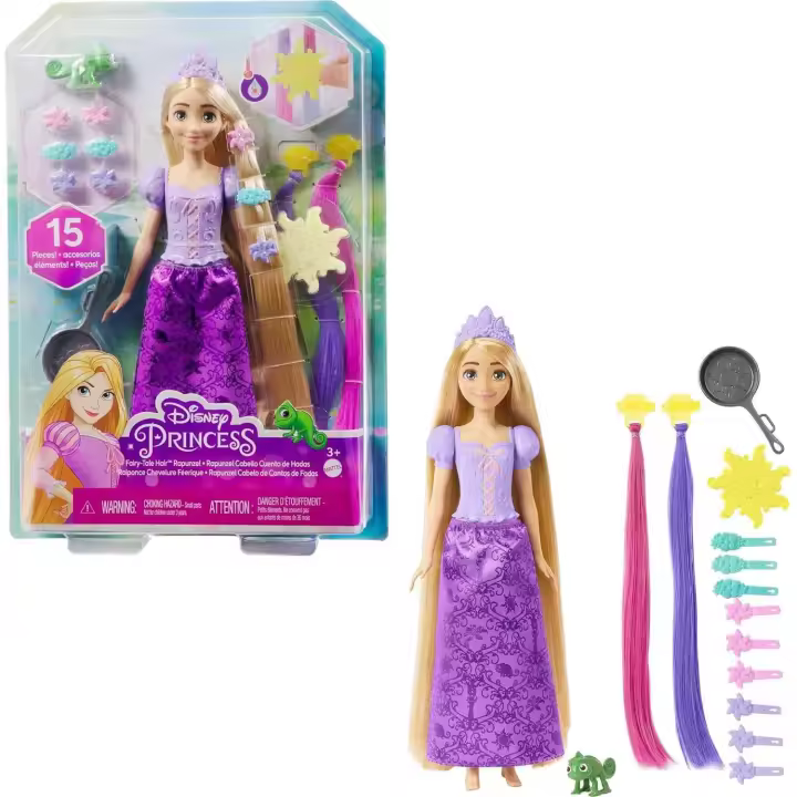 Mattel Disney Princess Rapunzel Cabello Magico Cuento de Hadas Mattel HLW18 - 1