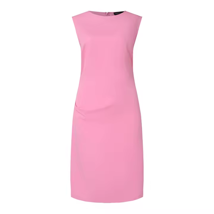Vestido Elegante De Verano ZANZEA Para Mujer Sin Mangas Cuello Redondo Vestido De Fiesta OL Trabajo Midi Poliéster Slim Silueta - 1