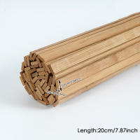 50Pcs Varillas De Bambú Rectangulares Para Modelos Y Manualidades No Terminadas Material De Madera Para Artesanía Y Construcción - details 9