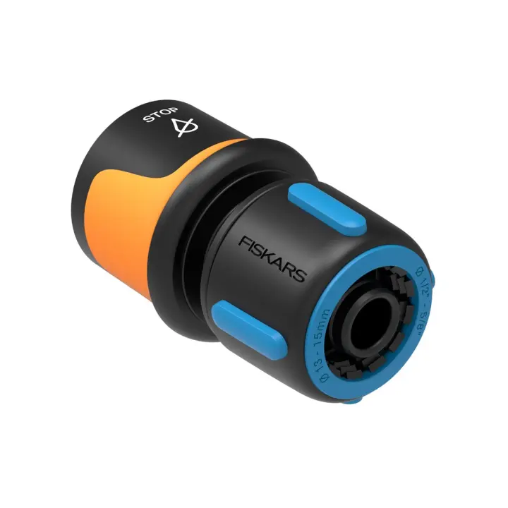 CONECTOR MANGUERA ON/OFF CONFORT, FISKARS, 13-15 MM (1/2"-5/8") , MECANISMO ON/OFF - 1