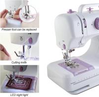 Mini máquina de coser para principiantes y niños de 8 a 12 años, máquinas de coser portátiles con 12 patrones de puntada incorporados, pedal ligero, de 2 velocidades (con kit） - details 5