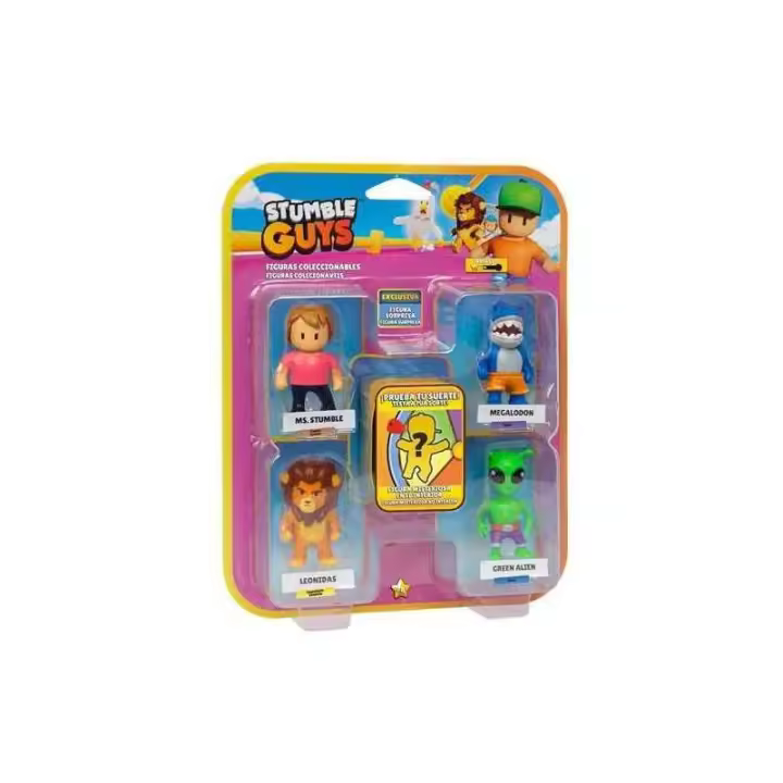 BLISTER 5 FIGURAS STUMBLES GUYS DE BIZAK - 1