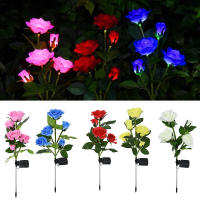 Luces Solares Para Jardín Con 5 Cabezas Decorativas En Forma De Diente De León Y Rosa Iluminación LED Para Patio Exterior Decoración De Jardín - details 8