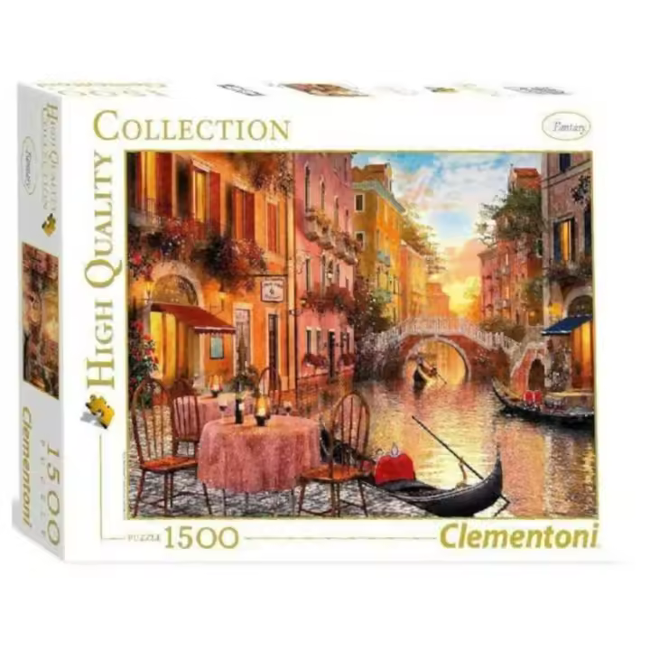 Puzzle 1500 piezas Canales de Venecia - Italia Clementoni - 1