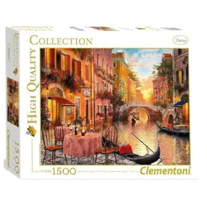 Puzzle 1500 piezas Canales de Venecia - Italia Clementoni - 1