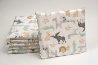 LALA - Protector de Cama anticolisión para Bebe, juego de Cama para Bebe, Valla de Algodón Puro, color Cafi, 30x30x6, extraible y lavable. - details 4