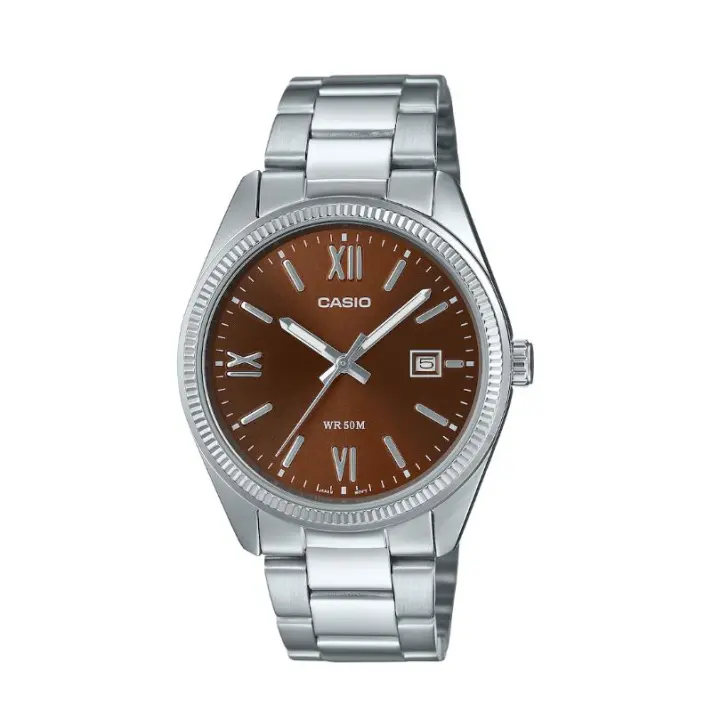 reloj analógico hombre Casio MTP-1302DD-5AV 38.5MM 50m WR correa de acero - 1