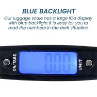 Báscula Digital Portátil Para Equipaje 50kg Con Luz Trasera Herramienta De Pesaje Para Maletas Y Bolsos Escala De Viaje Pendular - details 4