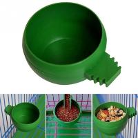Juego De 3 Tazas De Alimento Y Agua Verdes Para Papagayos Plástico Accesorio De Alimentación Para Pájaros Y Palomas En Jaula - details 1
