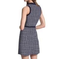 Vestido Sin Mangas Para Mujer CHCH FAMILY Verano 2023 A-Line Con Cierre Frontal Y Decoración De Letras Estilo Oficina Lady Vestido De Rodilla Polyester Y Viscose - details 3
