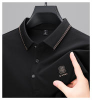 Camisa Polo De Larga Manga Para Hombre Marca De Lujo Algodón De Seda Con Estampado De Letras Casual Negocios Primavera Otoño - details 14