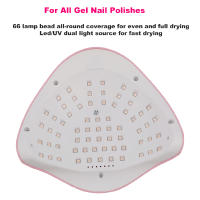 Secador De Uñas LED SUNX12 Max 66 Lámparas UV Para Manicura Secado Rápido Con Base Autodetección Color Rosa ABS 18*21.5*9CM - details 4