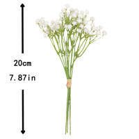 Flores Artificiales De BabyBreath Blancas Plantas Falsas Gypsophila Para Arreglo De Boda Decoración De Habitaciones Y Casas - details 1