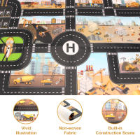Juego De 8 Piezas De Camiones De Aluminio Con Mat Y Señal De Carretera Modelos Clásicos De Construcción Para Niños Excavadora Cargador Autobús Remolcador Vehículo De Metal Para Niños Mayores De 3 Años - details 4