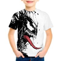 Camiseta De Verano Para Niños Con Diseño 3D De Veneno Manga Corta Impresión De Dibujos Animados Ropa Infantil Deporte Unisex Polyester - details 4