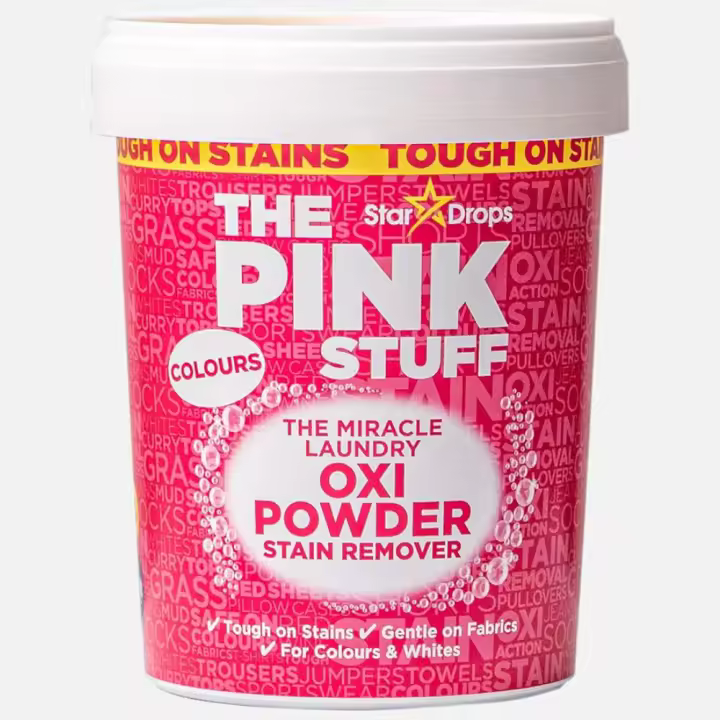 The Pink Stuff - The Miracle Laundry Oxi Powder Stain Remover de Stardrops - Bote de 1 kg - 1