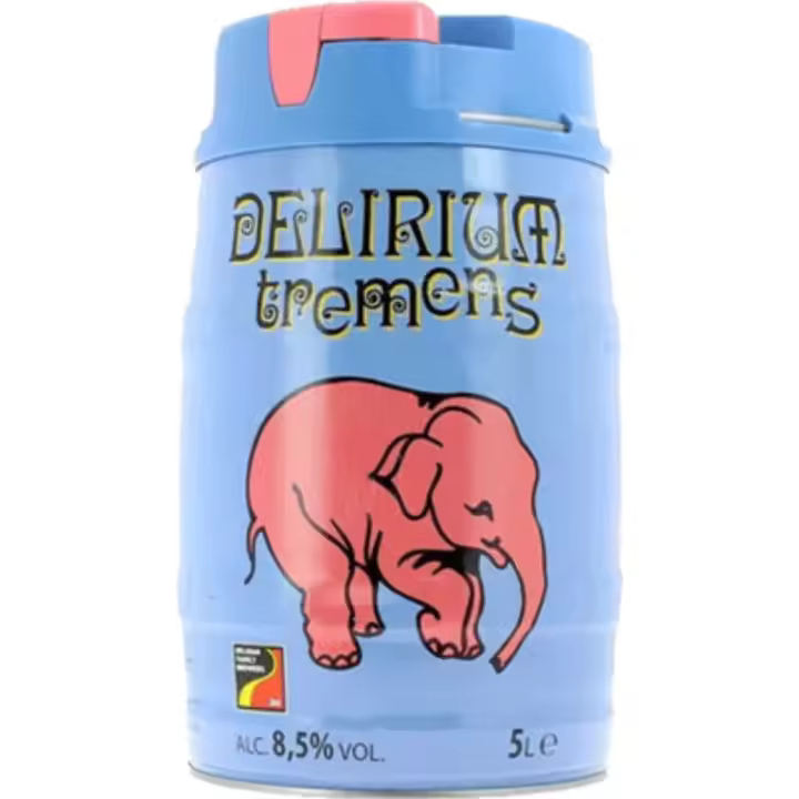 1 uds x Barril Delirium Tremens 5L cerveza Belga rubia golden ale - 1