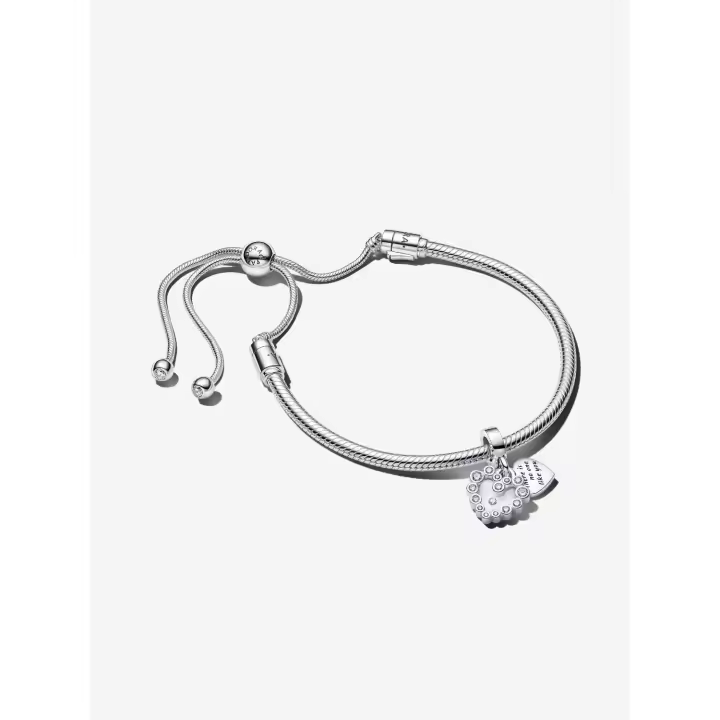 Pandora - VENTA FINAL - Conjunto de pulseras de corazón brilliantly-Plata de Ley - 1