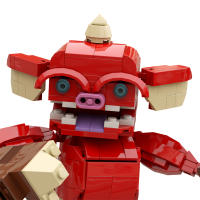 Kit De Bloques De Construcción MOC 'Respiración De La Vida Salvaje': Centauro León Lynel Figura Roja Bokoblin Juguete DIY Para Niños Modelo De Ladrillo Juego Compatible Con Lego - details 15