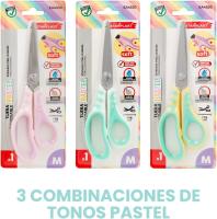 Tijeras de Acero Inoxidable Starplast con Punta Roma Colores Pastel - details 2