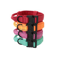 Collar Táctico Reflectante Ajustable Para Perros De Nylon Con Manija Y Desbloqueo Rápido Collar Militar Para Entrenamiento - details 4