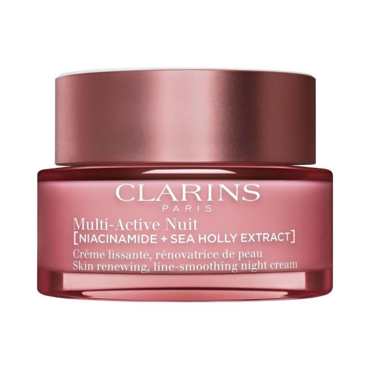 Clarins Multi-Active Nuit: Crema Nocturna Niacinamida & Sea Holly - Renueva y Suaviza Líneas - Reparadora Nocturna 50 ML — oferta en Miravia