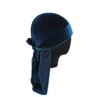 Nuevos Durags De Veludo Unisex Tapete Turban Breathable Sombrero Largo Pirata Cabeza Hip Hop Bandana Para Hombres Y Mujeres - details 16