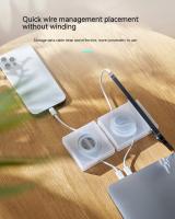Organizador De Cables Portátil Transparente Gestor De Correas USB Monopatín Retráctil Soporte Para Teléfono Almacenamiento Protector De Cable - details 3