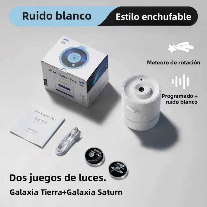 Proyector De Galaxia Luz Nocturna Para Habitación De Niños Proyector De Cielo Estrellado 360° Rotativo Lámpara Planetaria Regalo De San Valentín Para Bodas Decoración - 1