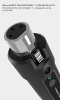 Adaptador XLR Sistema De Micrófono Inalámbrico 2.4G Transmisor Receptor Para Micrófono Dinámico Guitarra Mixer De Audio PA Sistema - details 7