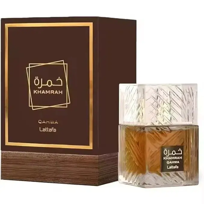 Perfume Khamrah Qahwa 100ML – Lattafa, Fragancia de Café, Notas de Jengibre, Canela y Cardamomo, para Hombres, Aromática y Cálida de Lattafa - 1